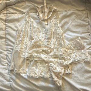 Victoria’s Secret white lingerie set